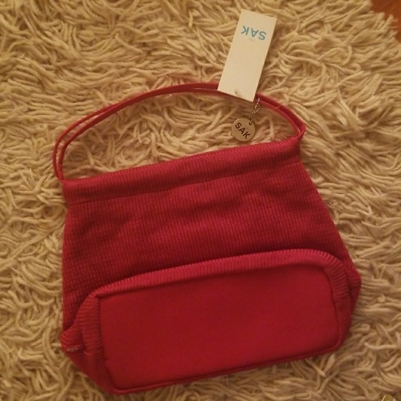 The Sak Red Knit Handbag - Picture 2 of 4